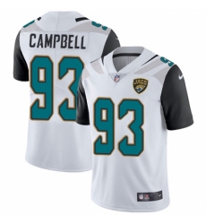 Men's Nike Jacksonville Jaguars #93 Calais Campbell White Vapor Untouchable Limited Player NFL Jersey