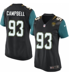 Women's Nike Jacksonville Jaguars #93 Calais Campbell Game Black Alternate NFL Jersey