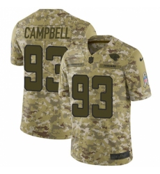 Youth Nike Jacksonville Jaguars #93 Calais Campbell Limited Camo 2018 Salute to Service NFL Jers