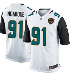 Men's Nike Jacksonville Jaguars #91 Yannick Ngakoue Game White NFL Jersey