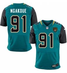 Men's Nike Jacksonville Jaguars #91 Yannick Ngakoue Teal Green Team Color Vapor Untouchable Elite Player NFL Jersey