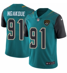 Men's Nike Jacksonville Jaguars #91 Yannick Ngakoue Teal Green Team Color Vapor Untouchable Limited Player NFL Jersey
