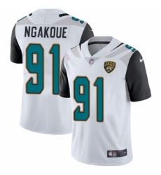 Men's Nike Jacksonville Jaguars #91 Yannick Ngakoue White Vapor Untouchable Limited Player NFL Jersey