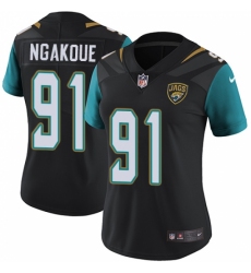 Women's Nike Jacksonville Jaguars #91 Yannick Ngakoue Black Alternate Vapor Untouchable Limited Player NFL Jersey