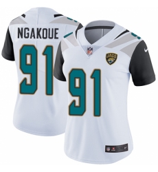 Women's Nike Jacksonville Jaguars #91 Yannick Ngakoue Elite White NFL Jersey