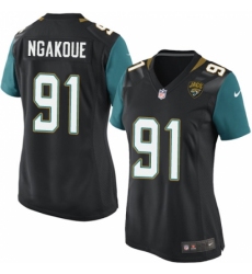 Women's Nike Jacksonville Jaguars #91 Yannick Ngakoue Game Black Alternate NFL Jersey
