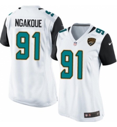 Women's Nike Jacksonville Jaguars #91 Yannick Ngakoue Game White NFL Jersey