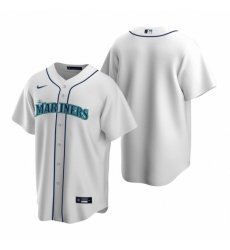 Men's Nike Seattle Mariners Blank White Home Stitched Baseball Jersey