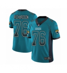 Men's Nike Jacksonville Jaguars #76 Will Richardson Limited Teal Green Rush Drift Fashion NFL Jersey