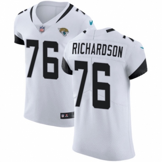 Men's Nike Jacksonville Jaguars #76 Will Richardson White Vapor Untouchable Elite Player NFL Jersey Men's Nike Jacksonville Jaguars #76 Will Richardson White Vapor Untouchable Elite Player NFL Jersey