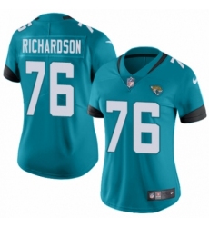 Women's Nike Jacksonville Jaguars #76 Will Richardson Black Alternate Vapor Untouchable Limited Player NFL Jersey