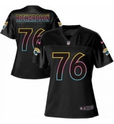 Women's Nike Jacksonville Jaguars #76 Will Richardson Game Black Fashion NFL Jersey