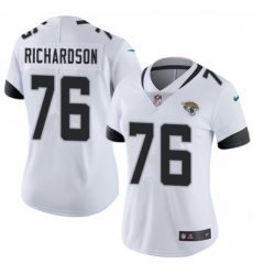 Women's Nike Jacksonville Jaguars #76 Will Richardson White Vapor Untouchable Elite Player NFL Jersey