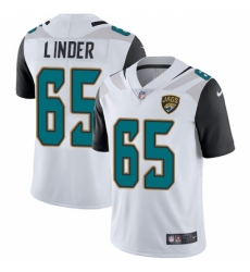 Youth Nike Jacksonville Jaguars #65 Brandon Linder White Vapor Untouchable Limited Player NFL Jersey