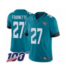 Men's Jacksonville Jaguars #27 Leonard Fournette Teal Green Alternate Vapor Untouchable Limited Player 100th Season Football Jersey