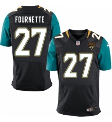 Men's Nike Jacksonville Jaguars #27 Leonard Fournette Black Alternate Vapor Untouchable Elite Player NFL Jersey