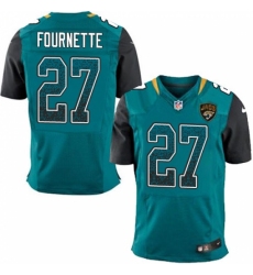 Men's Nike Jacksonville Jaguars #27 Leonard Fournette Elite Teal Green Home Drift Fashion NFL Jersey