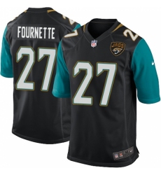 Men's Nike Jacksonville Jaguars #27 Leonard Fournette Game Black Alternate NFL Jersey