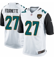 Men's Nike Jacksonville Jaguars #27 Leonard Fournette Game White NFL Jersey