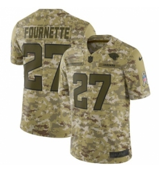 Men's Nike Jacksonville Jaguars #27 Leonard Fournette Limited Camo 2018 Salute to Service NFL Jersey