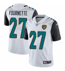 Men's Nike Jacksonville Jaguars #27 Leonard Fournette White Vapor Untouchable Limited Player NFL Jersey