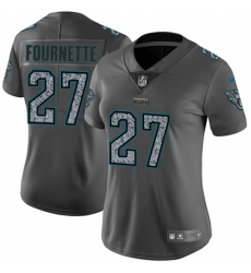 Women's Nike Jacksonville Jaguars #27 Leonard Fournette Gray Static Vapor Untouchable Limited NFL Jersey