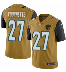 Youth Nike Jacksonville Jaguars #27 Leonard Fournette Limited Gold Rush Vapor Untouchable NFL Jersey