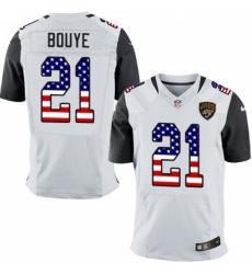 Men's Nike Jacksonville Jaguars #21 A.J. Bouye Elite White Road USA Flag Fashion NFL Jersey