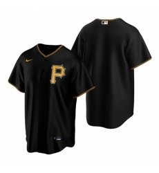 Men's Nike Pittsburgh Pirates Black Alternate Stitched Baseball Jersey