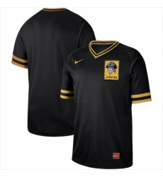 Men's Nike Pittsburgh Pirates Black Cooperstown Collection Legend V-Neck Jersey Black