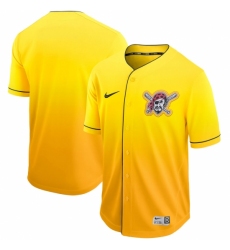 Men's Nike Pittsburgh Pirates Black Gold Fade Jersey