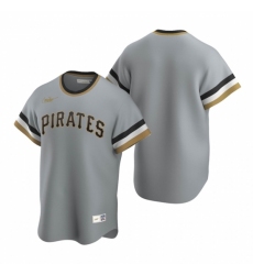 Men's Nike Pittsburgh Pirates Blank Gray Cooperstown Collection Road Stitched Baseball Jersey