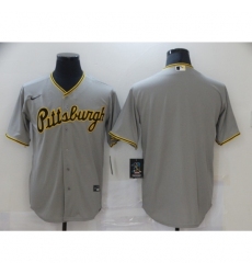 Men's Nike Pittsburgh Pirates Blank Gray Cooperstown Collection Road Stitched Jersey