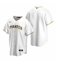 Men's Nike Pittsburgh Pirates Blank White Home Stitched Baseball Jersey