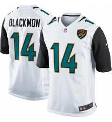 Men's Nike Jacksonville Jaguars #14 Justin Blackmon Game White NFL Jersey