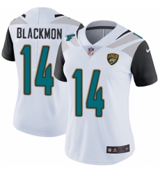 Women's Nike Jacksonville Jaguars #14 Justin Blackmon Elite White NFL Jersey