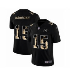 Men's Kansas City Chiefs #15 Patrick Mahomes II Limited Black Statue of Liberty Football Jersey