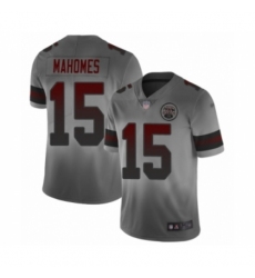 Men's Kansas City Chiefs #15 Patrick Mahomes II Limited Gray City Edition Football Jersey