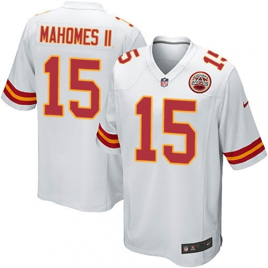 Men's Nike Kansas City Chiefs #15 Patrick Mahomes II Game White NFL Jersey
