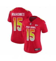 Women's Nike Kansas City Chiefs #15 Patrick Mahomes II Limited Red AFC 2019 Pro Bowl NFL Jersey
