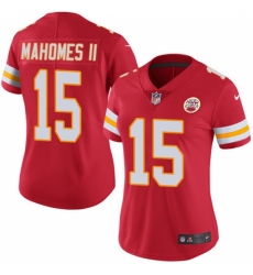 Women's Nike Kansas City Chiefs #15 Patrick Mahomes II Red Team Color Vapor Untouchable Limited Player NFL Jersey