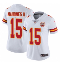 Women's Nike Kansas City Chiefs #15 Patrick Mahomes II White Vapor Untouchable Limited Player NFL Jersey