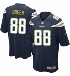 Men's Nike Los Angeles Chargers #88 Virgil Green Game Navy Blue Team Color NFL Jersey