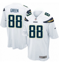 Men's Nike Los Angeles Chargers #88 Virgil Green Game White NFL Jersey