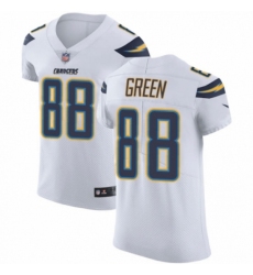 Men's Nike Los Angeles Chargers #88 Virgil Green White Vapor Untouchable Elite Player NFL Jersey