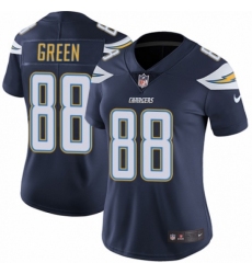 Women's Nike Los Angeles Chargers #88 Virgil Green Navy Blue Team Color Vapor Untouchable Limited Player NFL Jersey