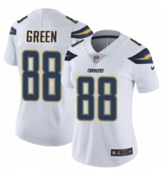 Women's Nike Los Angeles Chargers #88 Virgil Green White Vapor Untouchable Limited Player NFL Jersey
