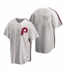 Men's Nike Philadelphia Phillies Blank White Cooperstown Collection Home Stitched Baseball Jersey