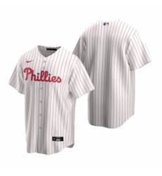 Men's Nike Philadelphia Phillies Blank White Home Stitched Baseball Jersey