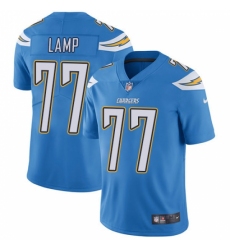 Men's Nike Los Angeles Chargers #77 Forrest Lamp Electric Blue Alternate Vapor Untouchable Limited Player NFL Jersey